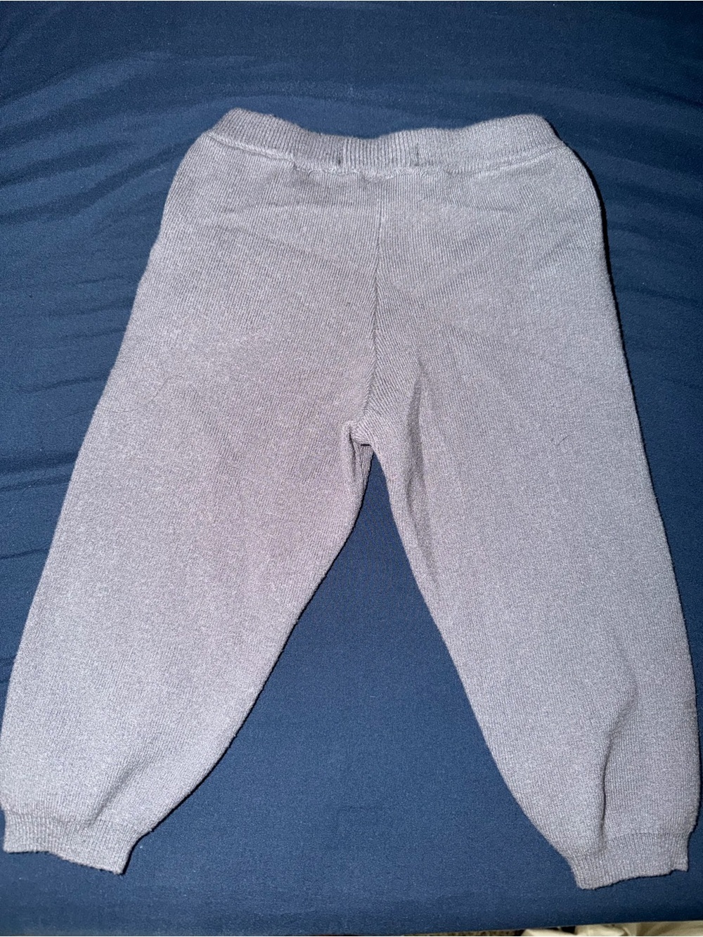 Zara Kids Cozy Knit Jogger/Sweat Pants - Light Gray - Picture 3 of 3